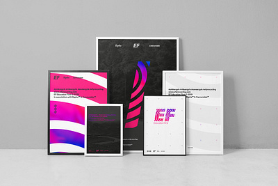 EF Pro Cycling 2019 brand branding cycling cycling kit design digital education first ef gradient poster