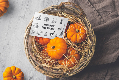 Free Halloween Cards Mockup PSD design free mockup freebie freebies mockup mockup design mockup psd mockups photoshop psd