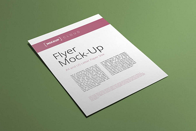 Free A4 and US Letter Flyer Mockup design free mockup free mockup psd mockup mockup design mockup psd mockup template photoshop psd