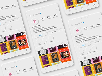 Neumorphic Instagram adobe adobe xd colors graphic design inspiration instagram neumorphic neumorphism socialmedia soft design ui ui design uiux userinterface ux ux ui