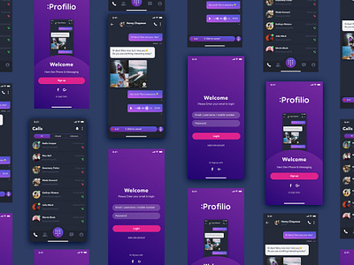 UX/UI design for message app app app design design figma ui ux