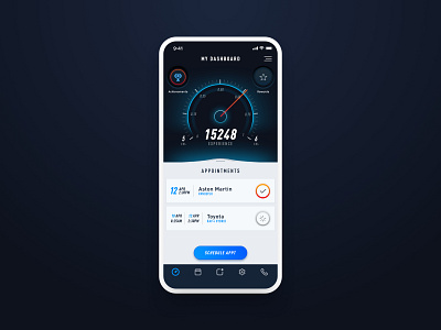 MyShop / Appointments android app app design car car shop dashboard design gamification ios ui ux vehicles