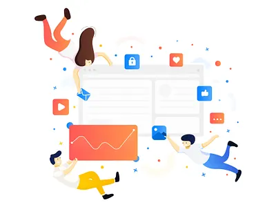 Web Illustration for Agensip Class 2d character adobe illustrator art design drawing flat illustration illustration ui user inteface ux design vector web illustration