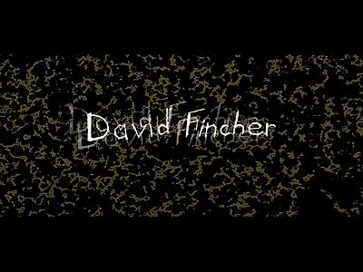 David Ficher black branding design director illustration movie plant poster typography