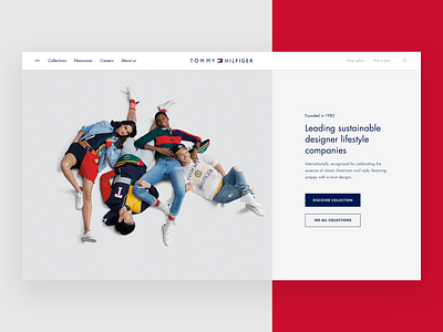 Tommy Hilfiger Global brand branding design fashion interface platform tommy hilfiger ui