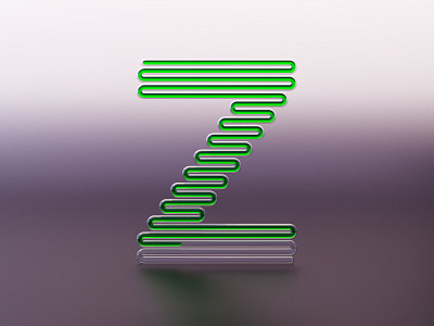 Z - Zeigarnik effect 36 days of type 36daysoftype 3d b3d blender3d branding c4d cinema4d design illustration laws of ux progress progression type design typeface typography