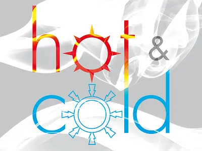 Hot&Cold logo branding design logo logodesign vector