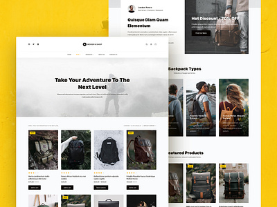 Modern Shop ecommerce free gutenberg modern shop template theme woocommerce wordpress