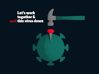 Nailed it corona coronavirus covid19 hammer nail