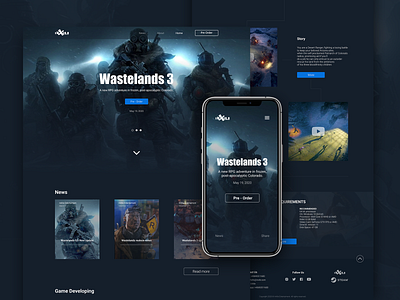 Wastelands 3 Web Site @uiux @webdesign @prototyping @uxui @web @prototyping @uxui @webdesign @prototyping design figmadesign flat wastelands3 web website