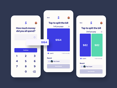 dailyUI #004 calculator - money transfer app "split" app app design apps bank app banking app branding daily ui 004 dailyui design gui logodesign money app money transfer prototyping sketch split ui ui design ux uxui