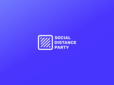 Social Distance Party audio bands coronavirus covid19 logo mark music musicians social distancing twitch vector