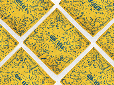 Oak & Eden Bandana Illustration apparel branding design illustration