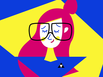 Flat design illustration process: Girl with glasses design flat flat design girl glasses illustration illustrator lofi minimal process video simple design tutorial