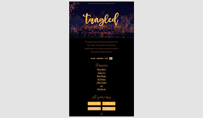 XD Daily Creative Challenge #1: Movie Landing Page challenge design disney film landing movie tangled xd xddailychallenge