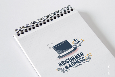 Midsummer Madness illustration art branding clean computer design digital drawing floral fresh hat illustration logo logodesign moomin pappa simple