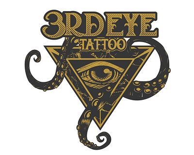 3rd Eye Tattoo eye illustration illustrator tentacles vector