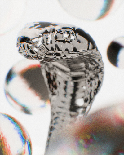 Acceptance 3d 3d art 3d artist animal animals blender blender 3d blender3d blender3dart blendercycles chromatic chrome metal metallic render renders shiny silver snake snakes