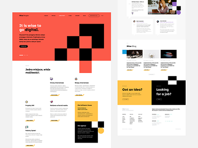 Wise People agency clean debut landing minimal ui ux web webdesign website wise people wordpress