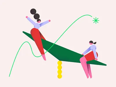 Siso 2d character circles design geometry girl graphic green icon icons illustration mobile pattern play playground red vector website woman yellow