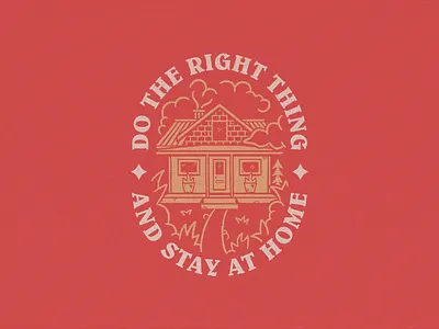 Stay At Home badge badge design branding coronavirus covid19 design illustration lettering logo merchandise type typography vector