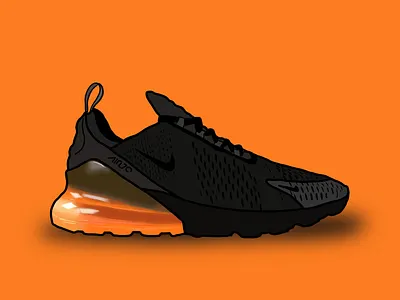 Quarantine Shoe Illustration #6 - Air Max 270 air art design illustration ipad max nike procreate shoe vector