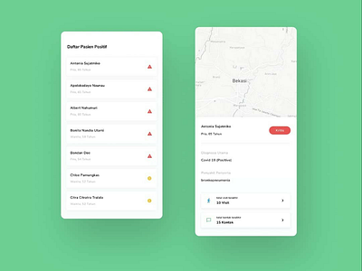 Covid-19 patient tracing app concept covid19 app health app mobile ui design ui mobile
