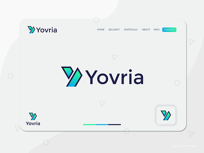 Modern Minimal Y letter logo design for Yovria agency app logo design brand identity branding corporate creative logo branding logo design minimalism minimalist minimalist design minimalist logo minimalistic modern logo typography y letter y letter logo y logo y logo mark y minimal logo