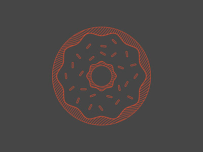 0 - 36 Days of Type 0 36 days of type black breakfast donut doughnut monoline o red