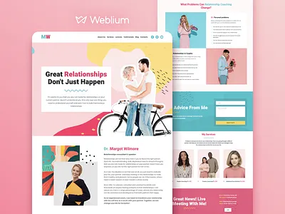 Relationship coach template template design templates webdesign website builder website design website template