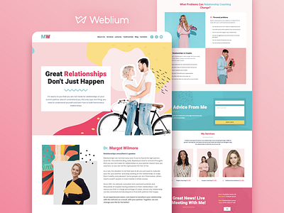 Relationship coach template template design templates webdesign website builder website design website template