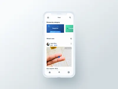 Home design discovery feed home landing post product product design ui ux