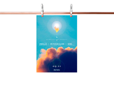Fideles advertising afterlife campaign crystal design electronic music flyer music rave