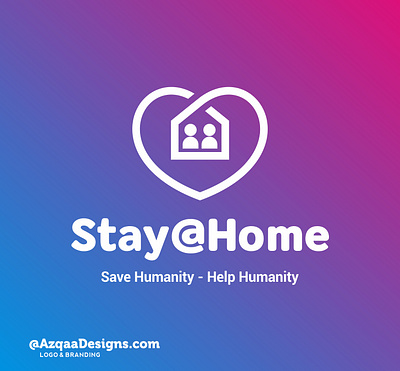 StayAtHome Logo corona logo corona vaccine logo corona virus logo covid 19 logo covid logo logo logo design mask logo stay at home logo