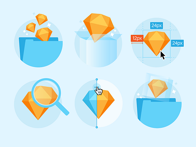 Design Spec Illustrations icons illustration illustrations inspect sketch specs