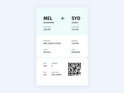 Daily UI #024 - Boarding Pass airplane airport boarding boarding pass boardingpass concept daily 100 challenge daily024 dailychallenge dailyui design flight flight booking flight ticket interface ticket ticket booking ui uidesign