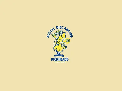 Social Distancing! character design design graphics illustration sticker design t shirt design vector design