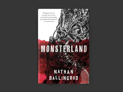 Monsterland 2020 bestbookcoverdesign2020 book bookcover bookdesign design freelancer horror horrorpbk illustration monsterland nathanballingrud vintage
