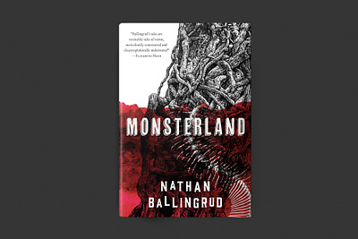 Monsterland 2020 bestbookcoverdesign2020 book bookcover bookdesign design freelancer horror horrorpbk illustration monsterland nathanballingrud vintage