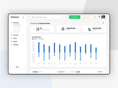 Contract Management contract dashboard dashboard design data data visualization dataviz graph