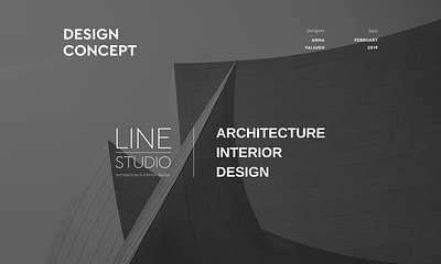 LineStudio- design concept architecture design interior minimalism mobile ui typogaphy uidesign uxdesign web design website website design