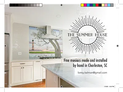 5x7" Postcard for The Summer House design graphic design indesign print summer house