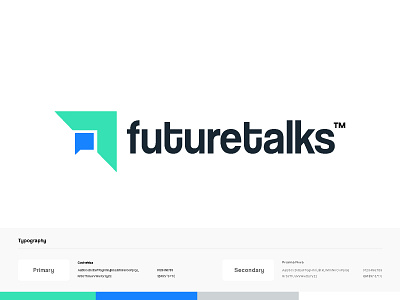 futuretalks artission branding chat communication concept discussion future group icon identity illustration logo mark mike minimal speech speechbubble stage talk team