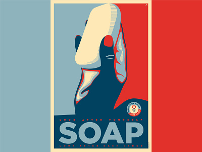 SOAP design doctors illustration illustrator isolation quarantine shepard fairey soap uk wash your hands