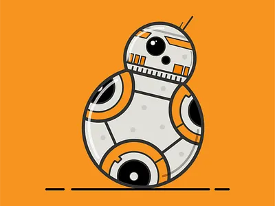 BB8 Droid bb8 darthvader design droid graphicdesign illustration illustrator jedi star wars yoda