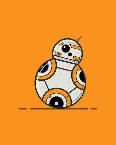 BB8 Droid bb8 darthvader design droid graphicdesign illustration illustrator jedi star wars yoda