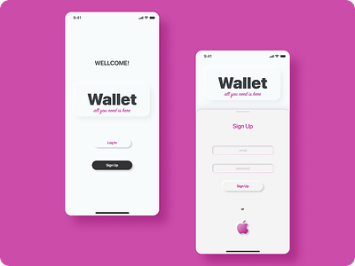 Daily UI 001 – Sign Up app dailyui001 dailyuichallenge design mobile app mobile ui neumorphism ui uidesign uiux