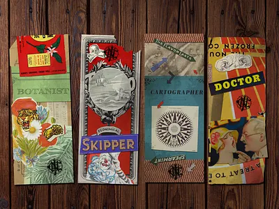 Jungle Cruise Assignment Cards disney graphic design illustration jungle cruise label retro theme park theme parks typography walt disney world