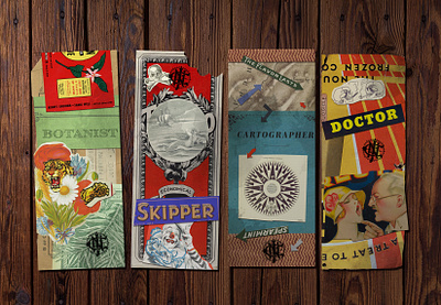 Jungle Cruise Assignment Cards disney graphic design illustration jungle cruise label retro theme park theme parks typography walt disney world