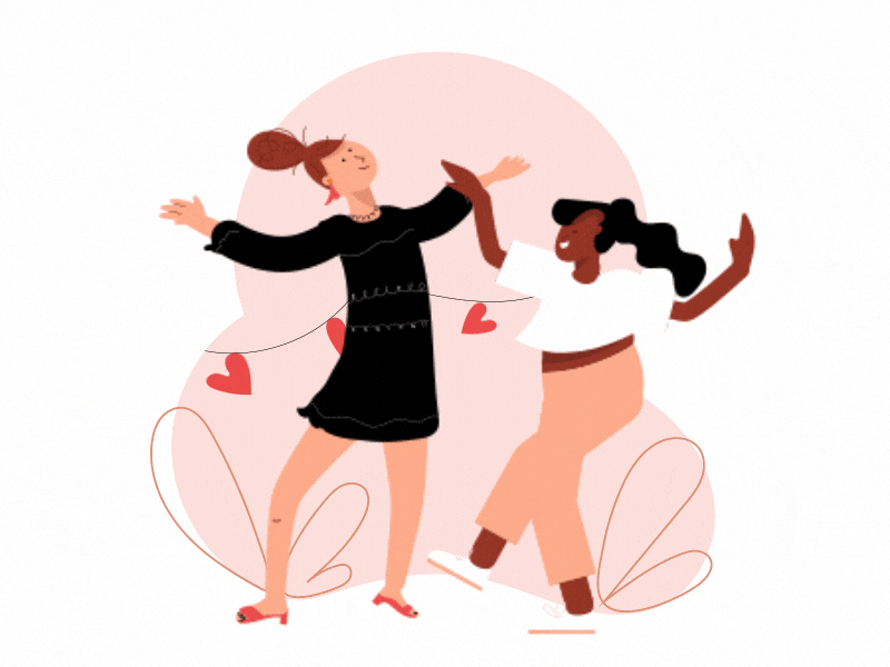 Valentines Day affter effects character animation dancing motion design motion graphics rubber hose